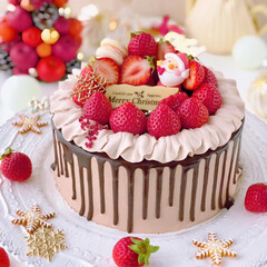 Cafe/chocolate/cake/Christmas/sweets/手作りおやつ/... 🎂クリスマスケーキ

今年もチョコ大好き…(3枚目)