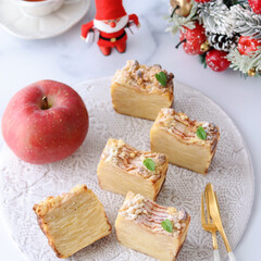 Apple/ガトーインビジブル/りんごのケーキ/クリスマスケーキ/クリスマス/手作りスイーツ/... 🍎りんごのガトーインビジブル

この時季…(2枚目)