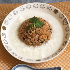 lunch/おうちごはん/昼食/マクロビ/あんかけ/チャーハン/... 酵素玄米であんかけチャーハン😋(1枚目)