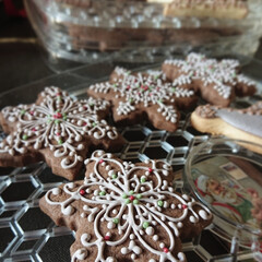 クリスマスツリー/手作りクッキー/クリスマスクッキー/アイシングクッキー/手作り/クリスマス/... 昨日の夕方からのすごい風
今朝 窓を開け…(1枚目)