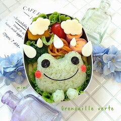 LIMIAグルメ部/LIMIAごはんクラブ/mimiのキャラ弁/キャラ弁レシピ/時短レシピ/簡単レシピ/... パパがこのお弁当を見て
「ケロタン!ケロ…