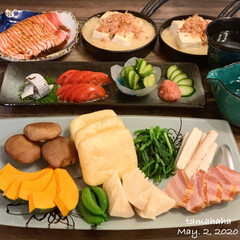 オンライン飲み会/ホットプレート料理/夜ごはん/わたしのごはん/おうち時間/おうち居酒屋/...
《5/2の夕飯》
✴︎ホットプレートで…