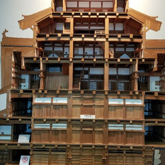 おでかけワンショット 兵庫県立歴史博物館  姫路城大天守内部模型(1枚目)