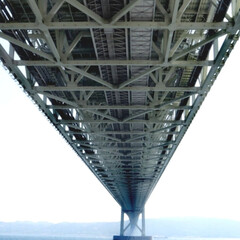 おでかけ/フォロー大歓迎/LIMIAおでかけ部/夏のお気に入り 下からの明石海峡大橋も良い眺めです😀(1枚目)
