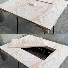 BBQコンロ/DIY BBQコンロにテーブルを作りました。(1枚目)