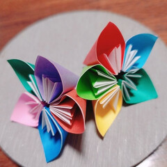 つるし飾り/折り紙/インテリア/ハンドメイド/手作り/ハンドメイド作品/... 最近は、折り紙に　はまっています。
10…(3枚目)