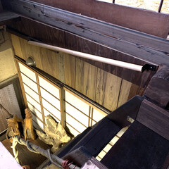 DIY 納屋の2階に上がる階段に＂手摺り＂が無か…(3枚目)