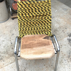 DIY 昨日こさえた椅子と同じ座面のない椅子の枠…(4枚目)