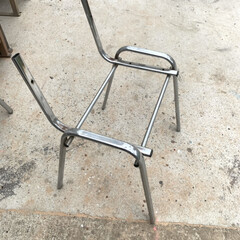 DIY 昨日こさえた椅子と同じ座面のない椅子の枠…(9枚目)