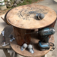 DIY 昨日 FB友が自宅にあった＂ウィスキー樽…(6枚目)