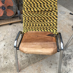 DIY 昨日こさえた椅子と同じ座面のない椅子の枠…(3枚目)