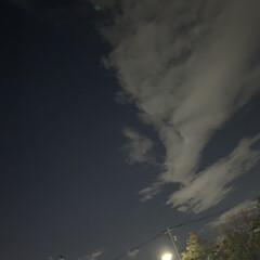 雲/夜空/リミアの冬暮らし/おすすめアイテム/暮らし/フォロー大歓迎 昨日の夜の空。
雲がすごかったのでパシャ…(1枚目)