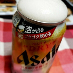 貴重なビール/アサヒスーパードライ/晩酌/生ビール/生ジョッキ缶/スーパードライ/... 泡泡ビール🍺

発売された時は購入出来た…(1枚目)