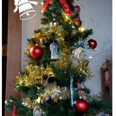 クリスマスインテリア/クリスマス雑貨/我が家の玄関/merryxmas/メリークリスマス/フォロー大歓迎/... 今日も素敵な一日になりますように(♥Ü♥…(1枚目)