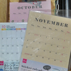 カレンダーシール/プチプラカレンダー/ダイソー/カレンダー 2年前から私のカレンダーは100均（主に…(1枚目)