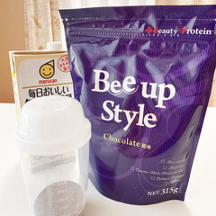 Bee up Style Chocolate風味 | Bee up Style(ソイプロテイン)を使ったクチコミ「当選したプロテインを
お試しさせていただ…」(4枚目)