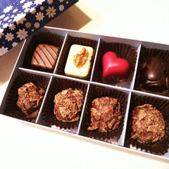 バレンタイン2019/チョコ/トリュフ 夫が仕事でお客さんからチョコレートをいた…(1枚目)