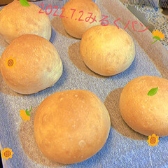 パン/手作りパン 明日の朝用🥐
みるくパン焼けました〜
お…(1枚目)