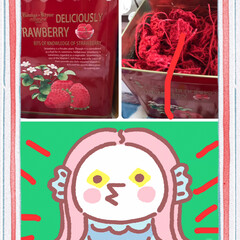 麻糸コイル編み ついに麻糸コイル編み赤缶いっぱいに編み終…(1枚目)