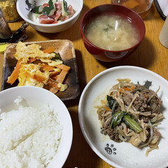 季節限定/晩ご飯 晩ご飯は冷蔵庫の残り物を使ってのありあわ…