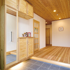 自然素材/無垢材/無垢杉の床/健康住宅/アレルギー対策/エコ/... 東京都東村山市の工務店
《完全自由設計の…