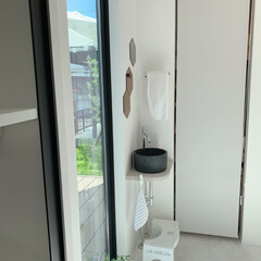 洗面/IKEA/サンワカンパニー/玄関インテリア 玄関には小さくてもいいので、
手洗い場…(2枚目)